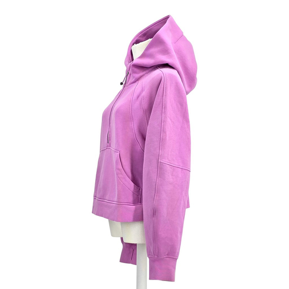 Quiet Luxury Lululemon Scuba Hoodie Women M/L Pink Oversized Half Zip - Picture 3 of 11